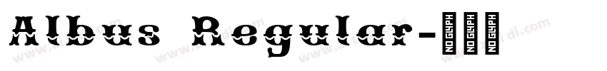 Albus Regular字体转换